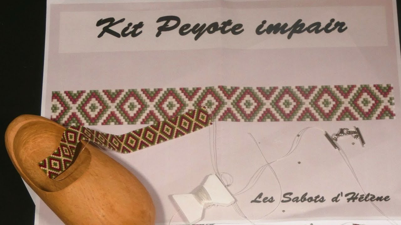 tuto Kit DIY pour créer un bracelet en peyote, tuto 2/7 peyote impair pour débutant