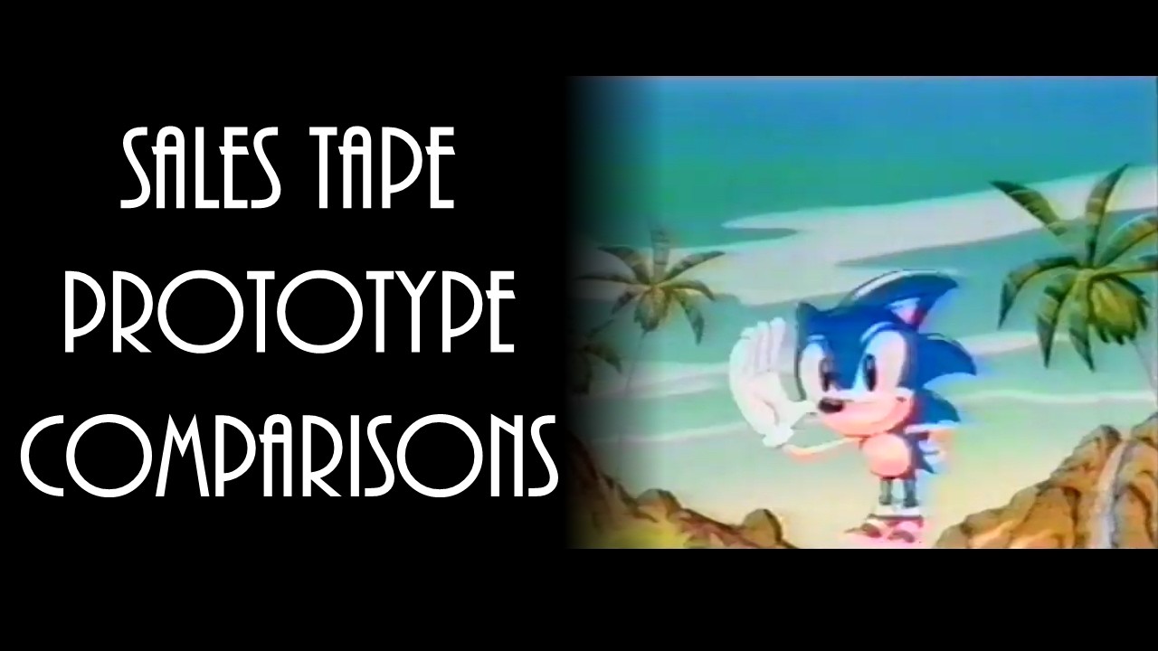 Sonic 3 Prototype Sales Promotional VHS Tape Differences