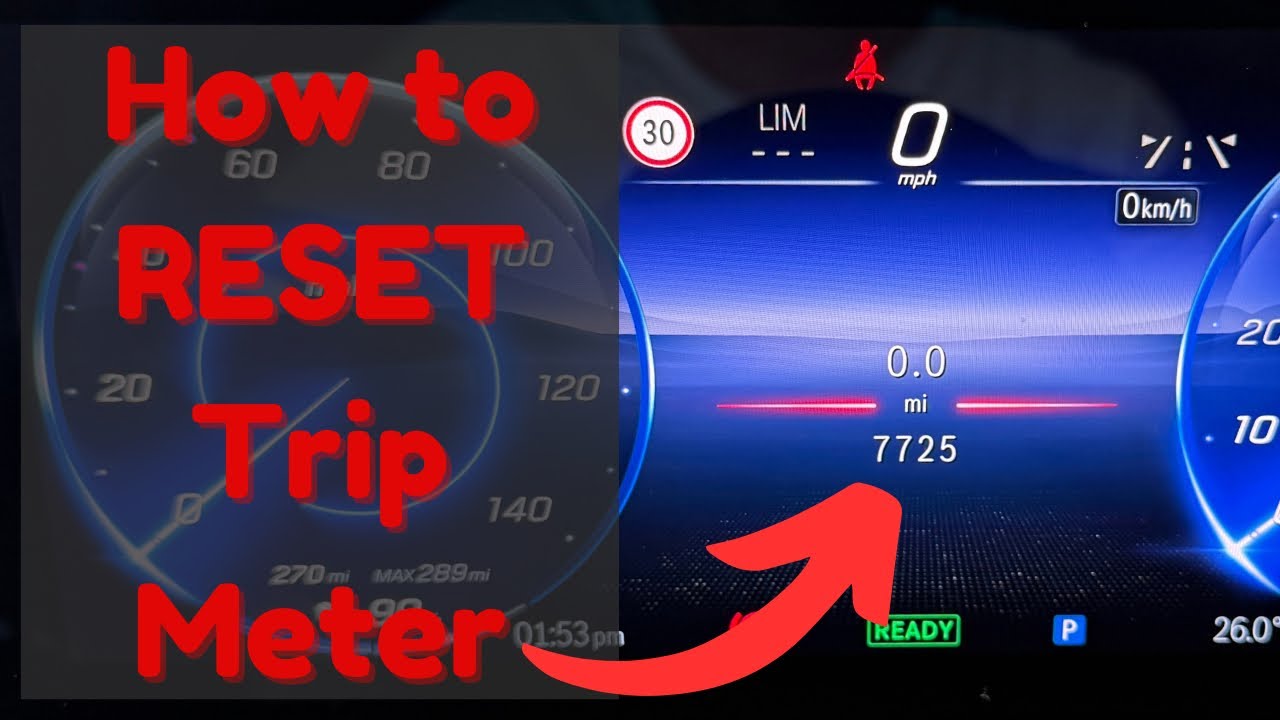 How to reset the trip meter for Mercedes-Benz 