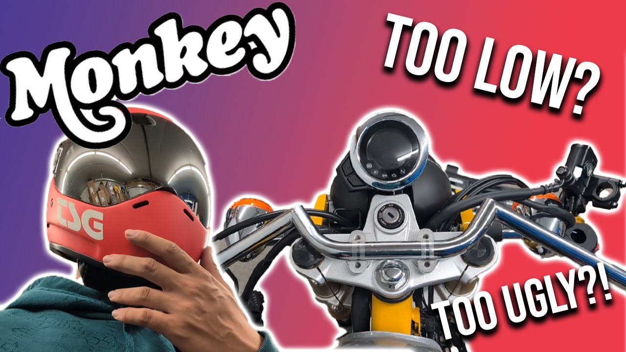 Установка руля Clubman на Honda Monkey | Модификация Honda Monkey Cafe Racer 2023 года