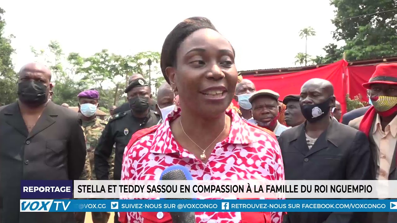 Stella et Teddy Sassou en compassion à la famille du Roi Nguempio