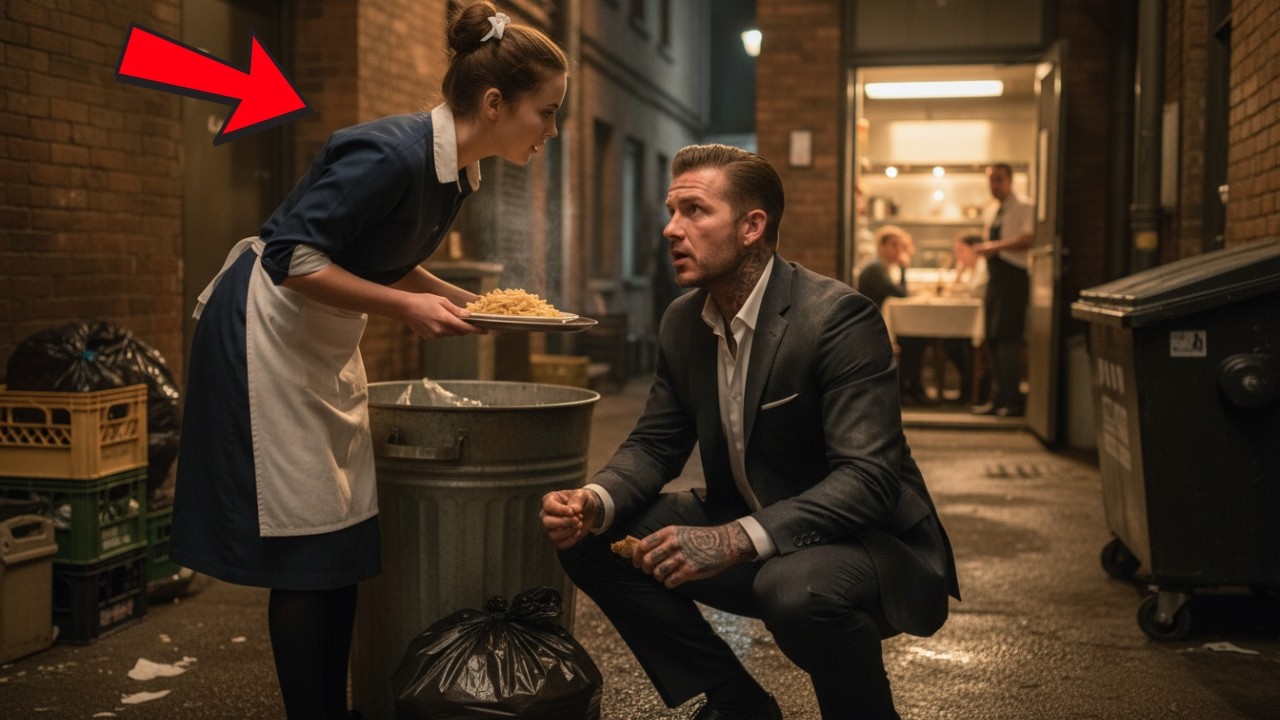 Waitress Finds Mafia Boss Eating From Trash—Her Whisper Changes Everything