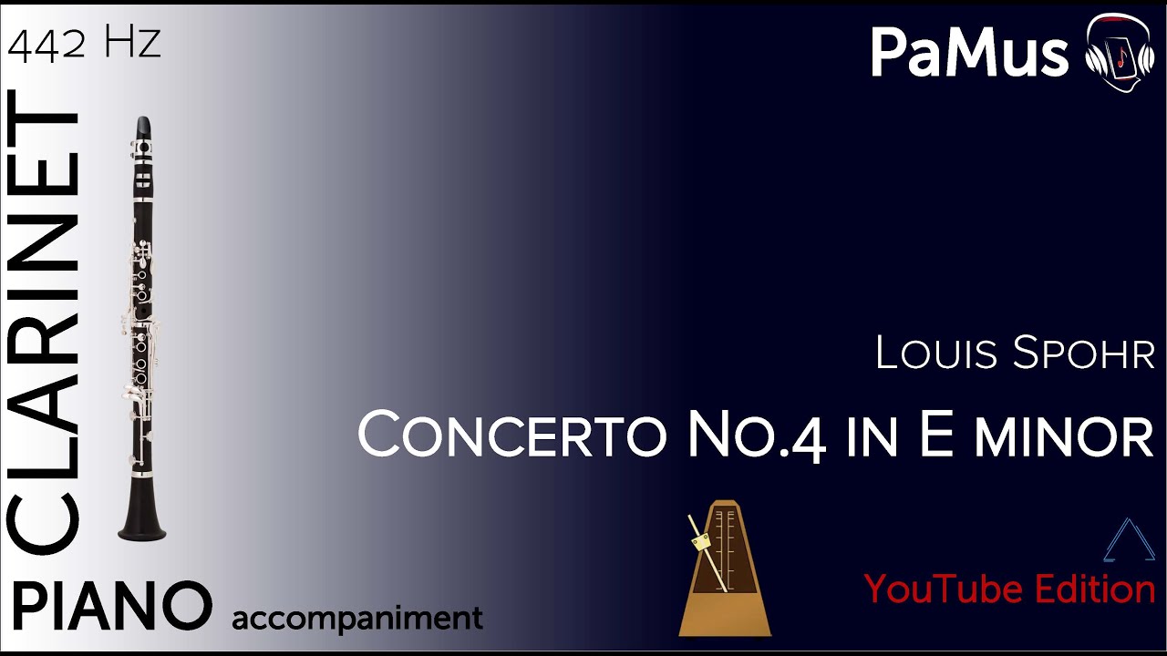 Louis Spohr: Clarinet Concerto No. 4 in E Minor, tuning accompaniment 440Hz