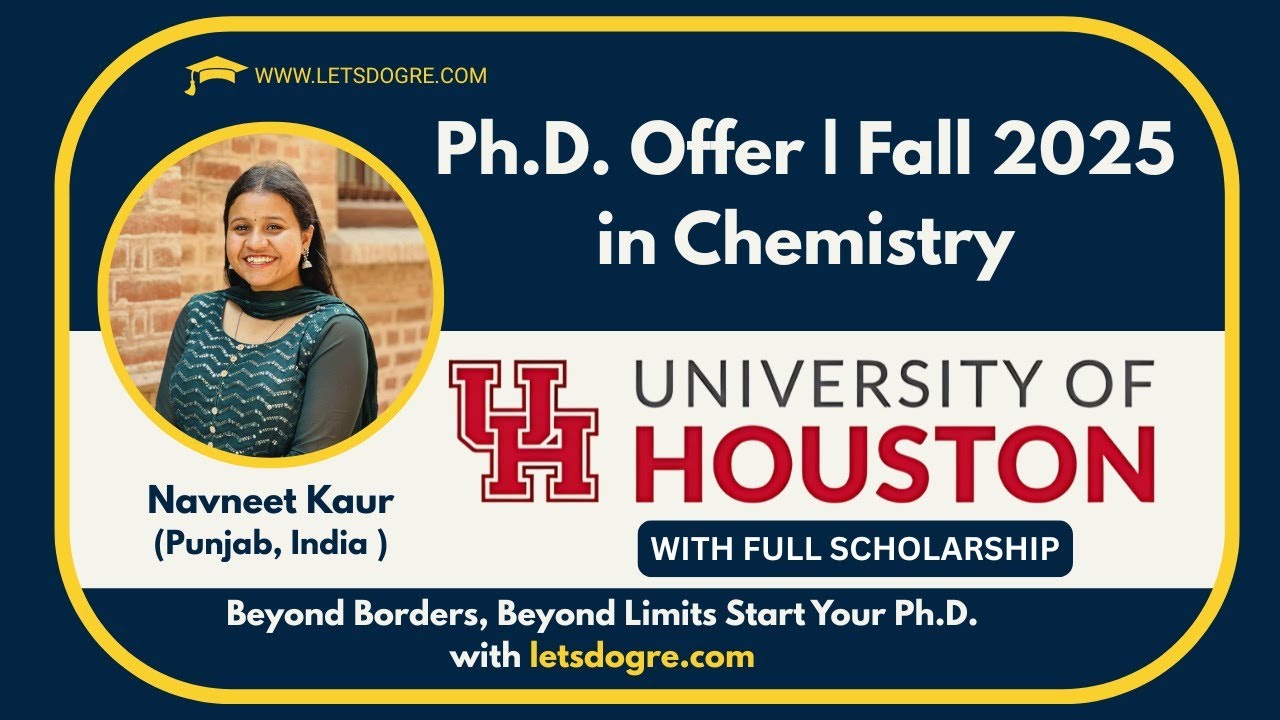 Navneet Kaur's USA PhD Success Story | Chemistry | Full Scholarship & Visa Approved