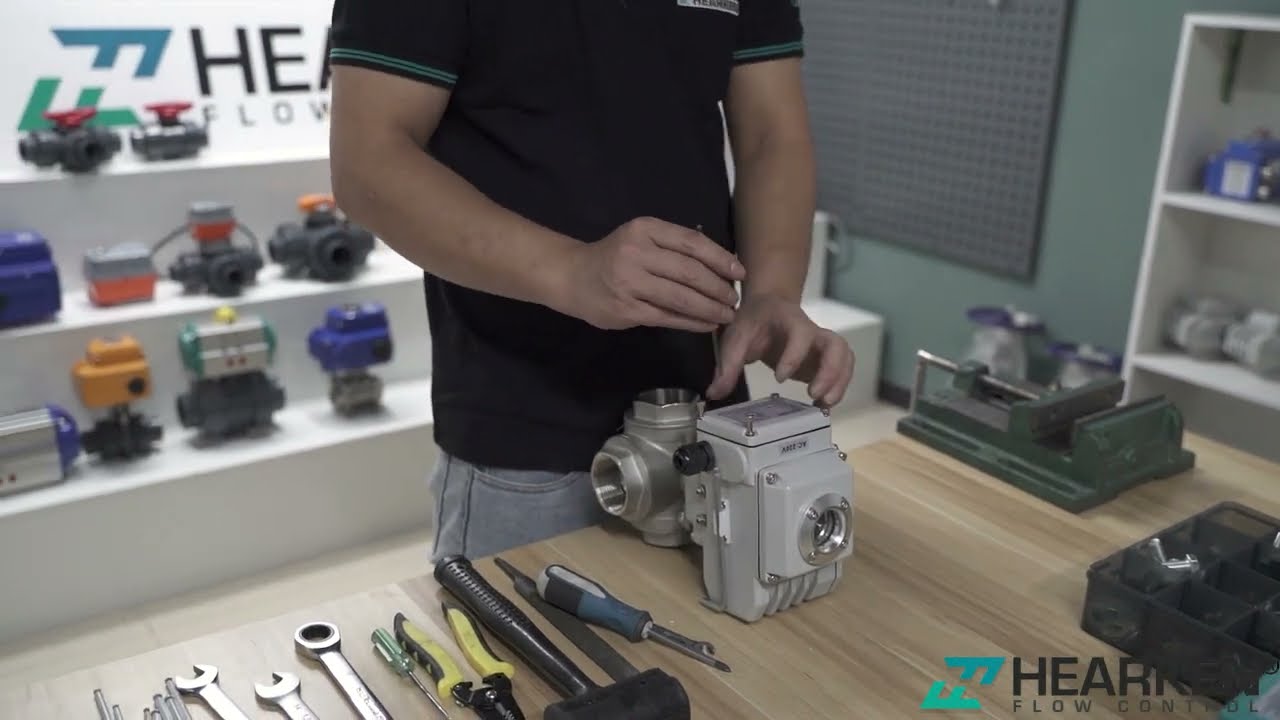 Three-way electric actuator valve installation tutorial