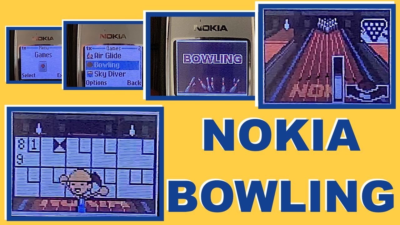 Nokia Bowling Retro Cell Phone Game of the 2000s
