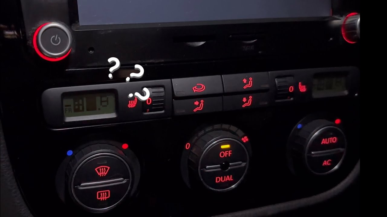 How to reset climate control (vw golf mk5)
