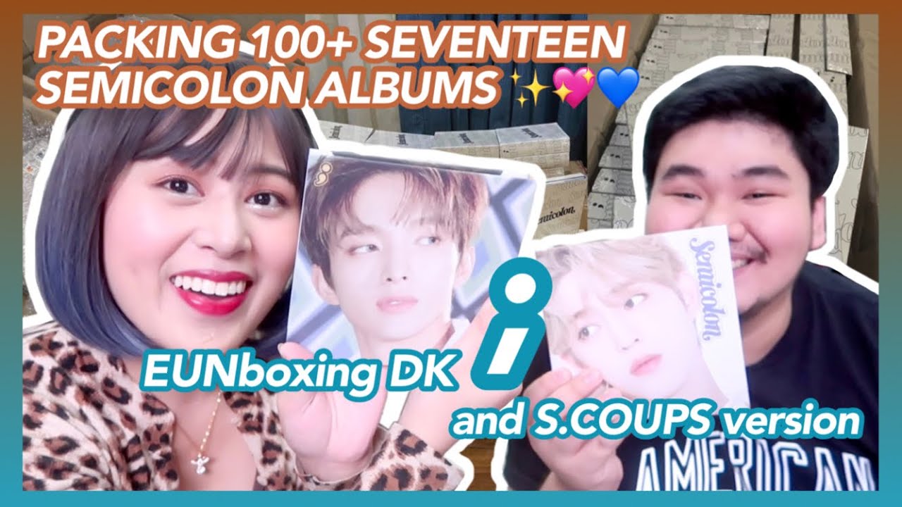 [VLOG] EUNboxing SEVENTEEN SEMICOLON albums (DK and S.COUPS version) + PACKING | Eunice Santiago
