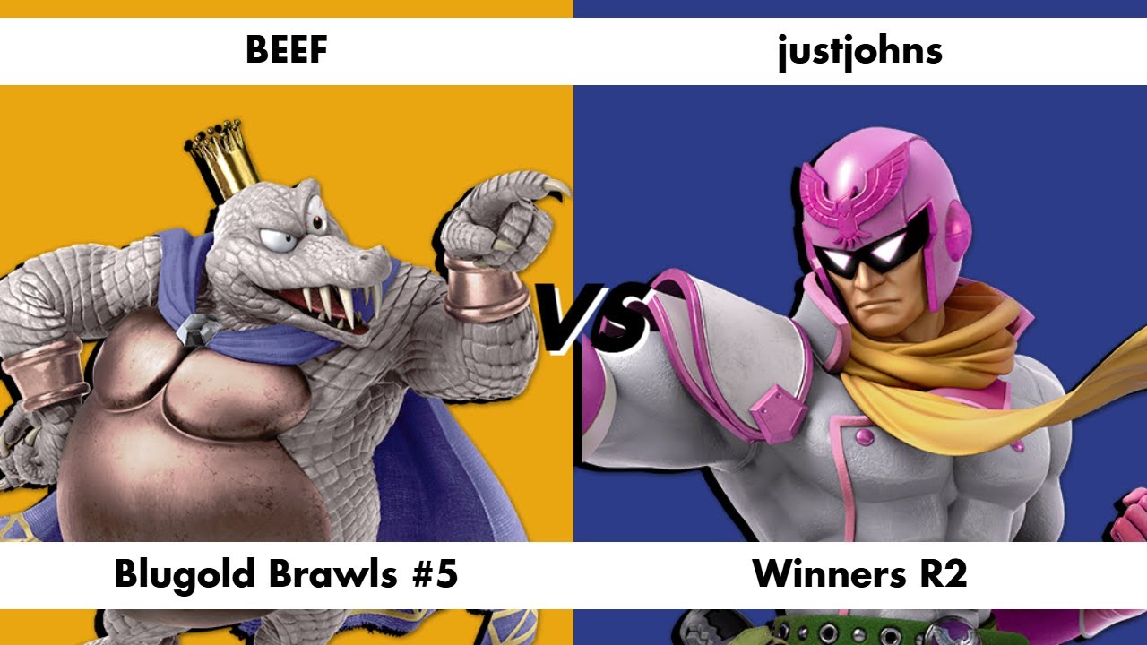 UWEC | BEEF (King K. Rool) vs. UWRF | justjohns (Captain Falcon) - Winners R2 | Blugold Brawls #5