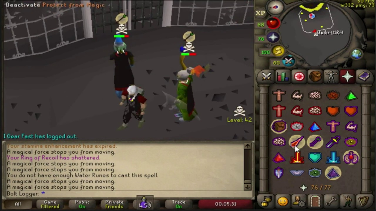 OSRS Deep Wild Tribrid PKing Without Mage Robes