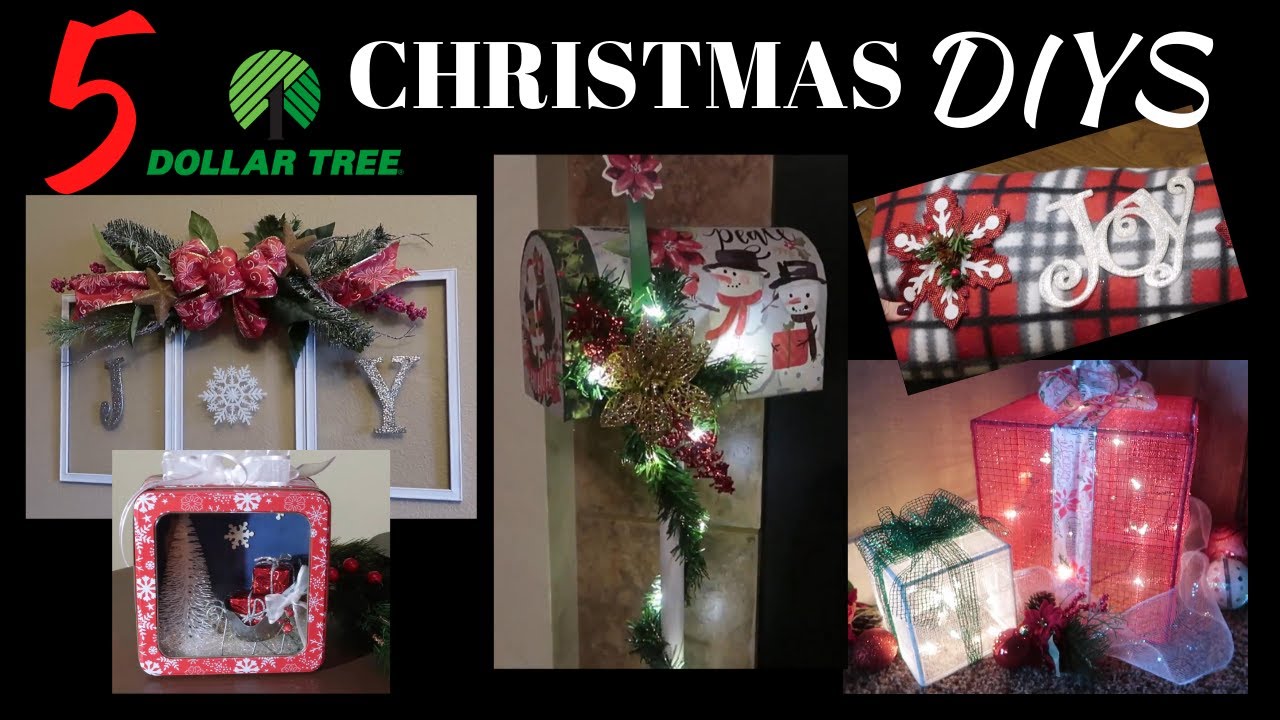 My 5 Favorite Dollar Tree Christmas DIYs | Easy Budget Friendly Christmas Decor
