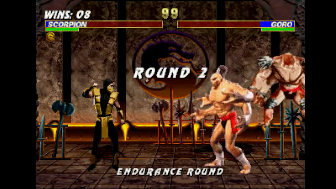 Mortal Kombat Trilogy (PSX) - Longplay as Scorpion