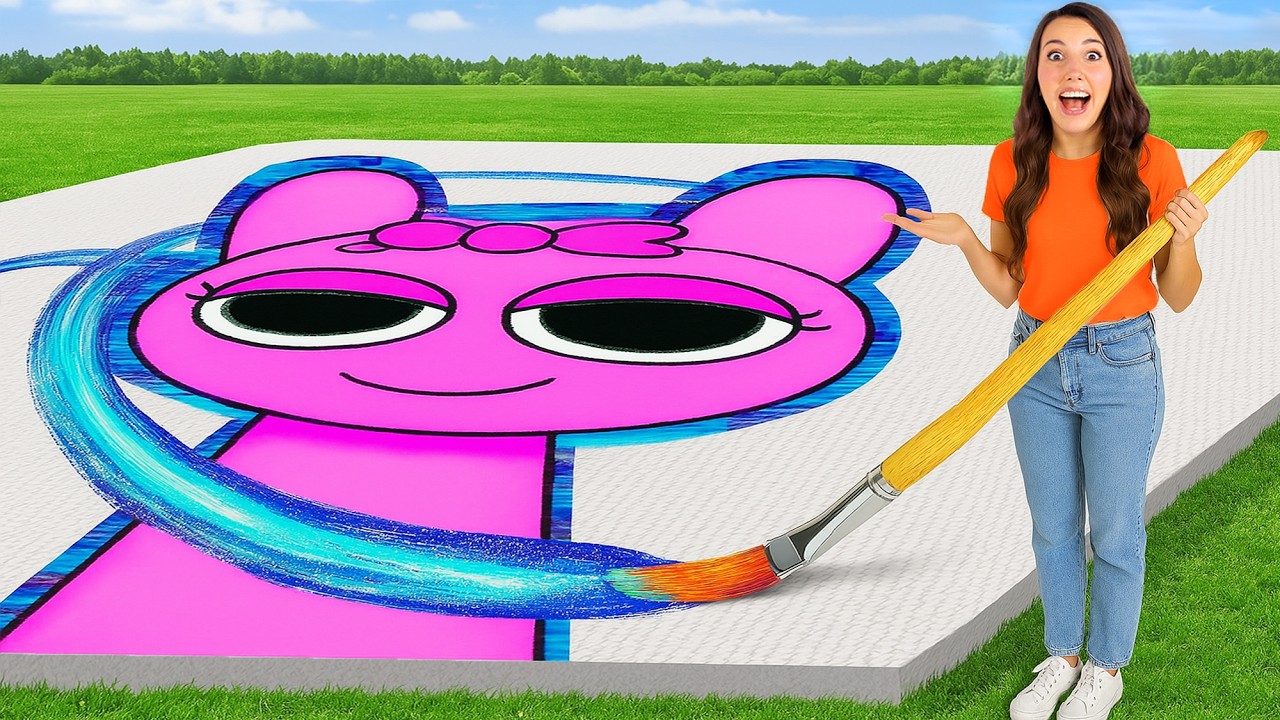 CHI DISEGNA GIGANTE VS PICCOLO LO SPRUNKI PI&Ugrave; BELLO VINCE contro il Dottor Timoti! 🎨