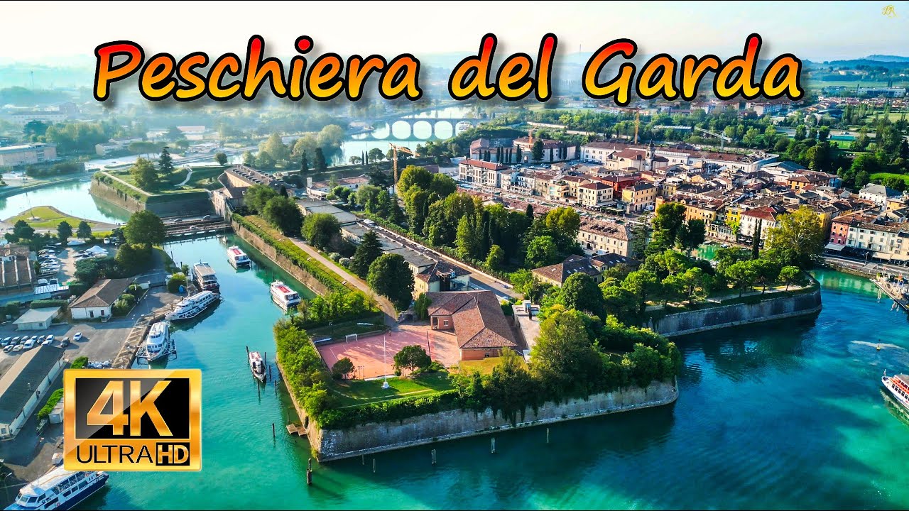Peschiera del Garda - XVI-wieczna włoska twierdza z perspektywy drona 4K
