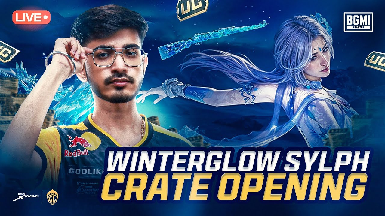 WINTERGLOW SYLPH CRATE OPENING! | BGMI SCRIMS AND CLASSIC LIVE | ADMINO GAMING |