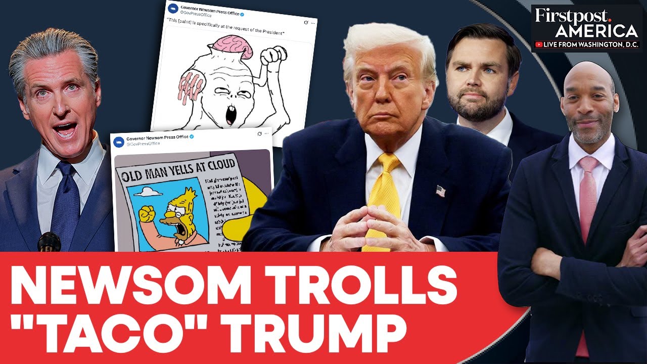 California's Newsom Trolls Trump, Vance With Memes, Nicknames, Online Jabs | Firstpost America