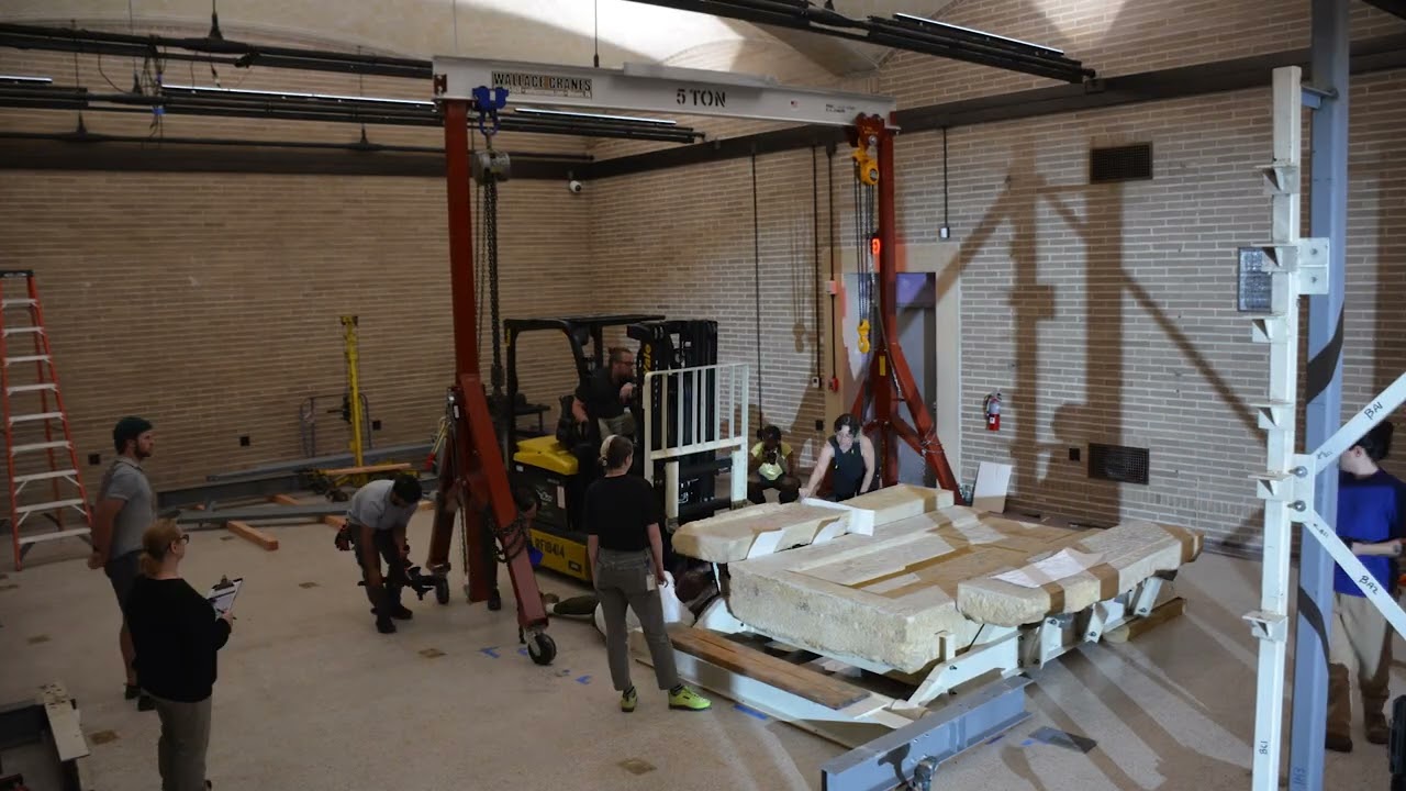 💪 Installing a 4,300-year-old Ancient Egyptian tomb chapel door!