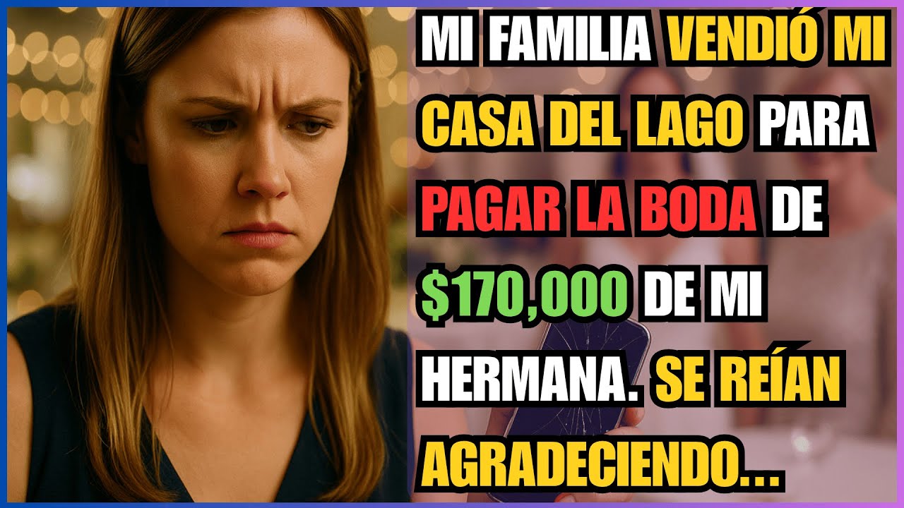 Mi FAMILIA Vendió Mi Casa del Lago Para Pagar la Boda de $170,000 de Mi HERMANA. Se Reían Agradeci..