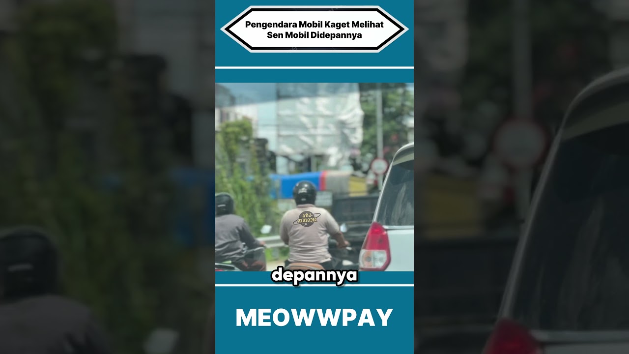 Pengendara Mobil Kaget Melihat Sen Mobil Didepannya