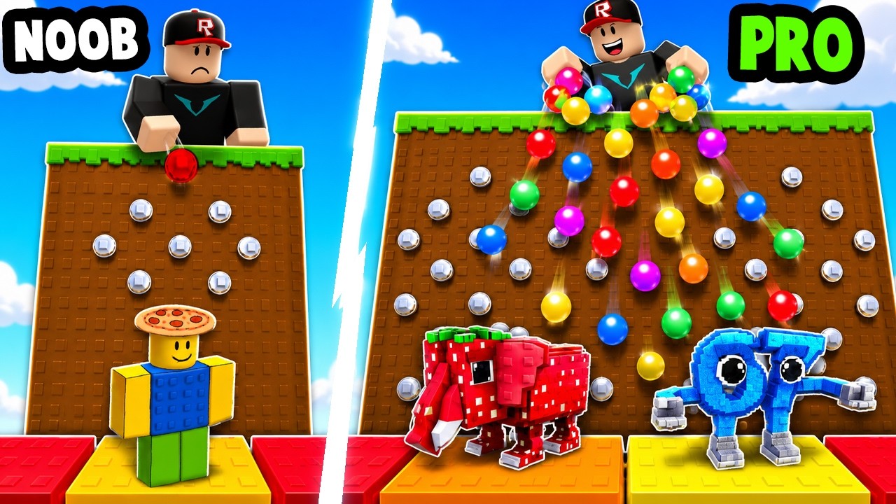 ZACZYNAM OD NOOB ŻEBY ZOSTAĆ PRO w Drop Balls For Brainrots w ROBLOX!
