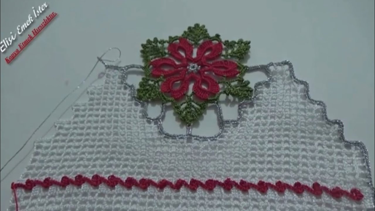 Çeyizlik Havlu Kenarı Modeli arayanlar için İlk Görüşte Aşk modelim #114 #knitting