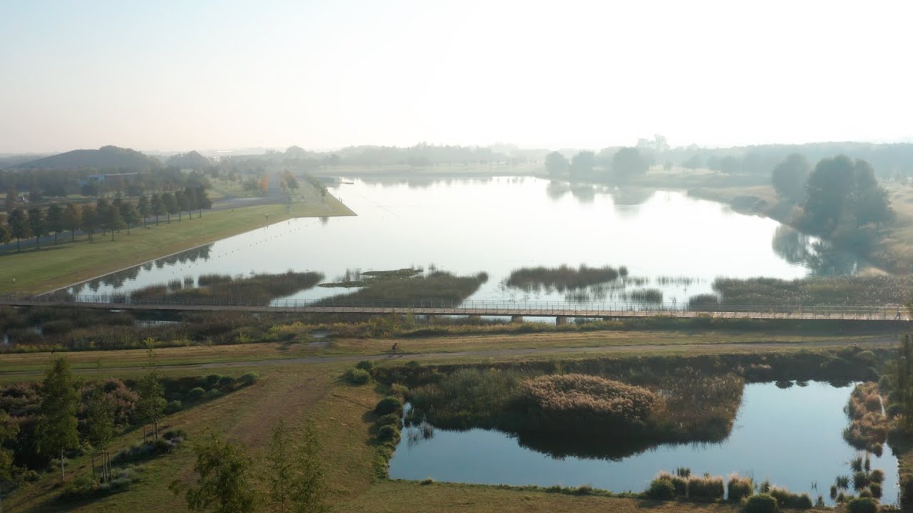 Aerial Shot s of the Riemer Park, Munich