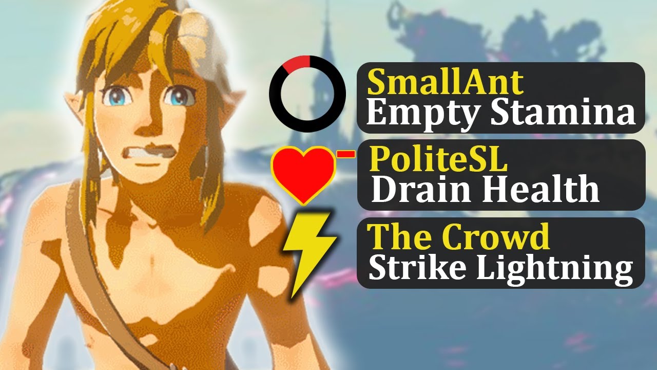 Beating Breath of the Wild but 2000 people try to stop me!