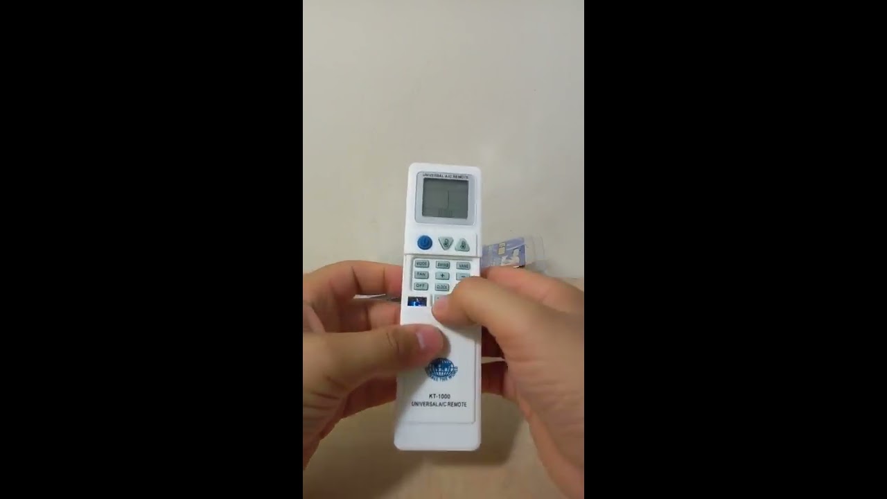 Setting universal AC remote control / Telecomanda universala aer conditionat KT 1000