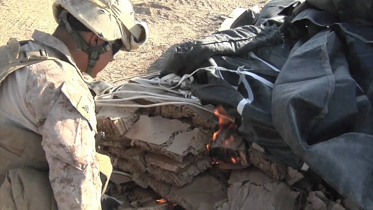 Marines on Air Drop Recovery Mission in Afghanistan