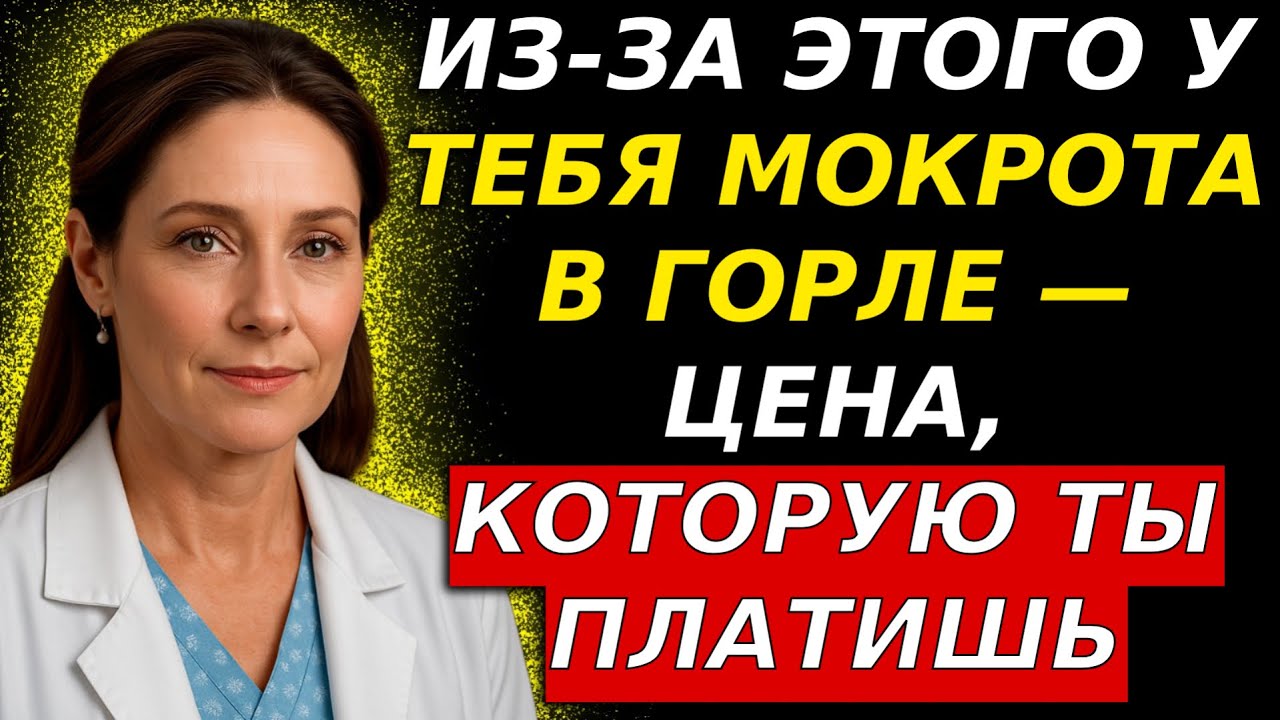 Главная причина постоянной слизи в горле (назойливая мокрота)
