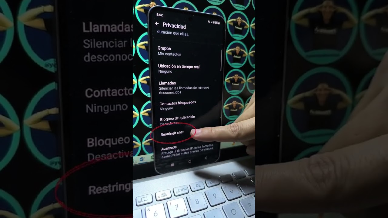 Restringir chats nueva funci&oacute;n en WhatsApp #yenianferreira #trucosparacelular #tips