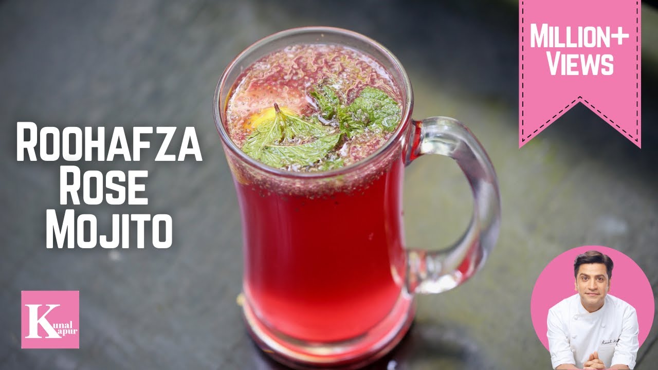RoohAfza Lemon Drink | Rose Mojito | Rooh Afza Summer Drink | Holi Special Recipe | Kunal Kapur