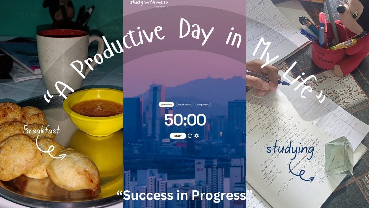“Starting the day at 5:30 AM with a productive routine! |cooking|studying|beautiful morning|pomodoro