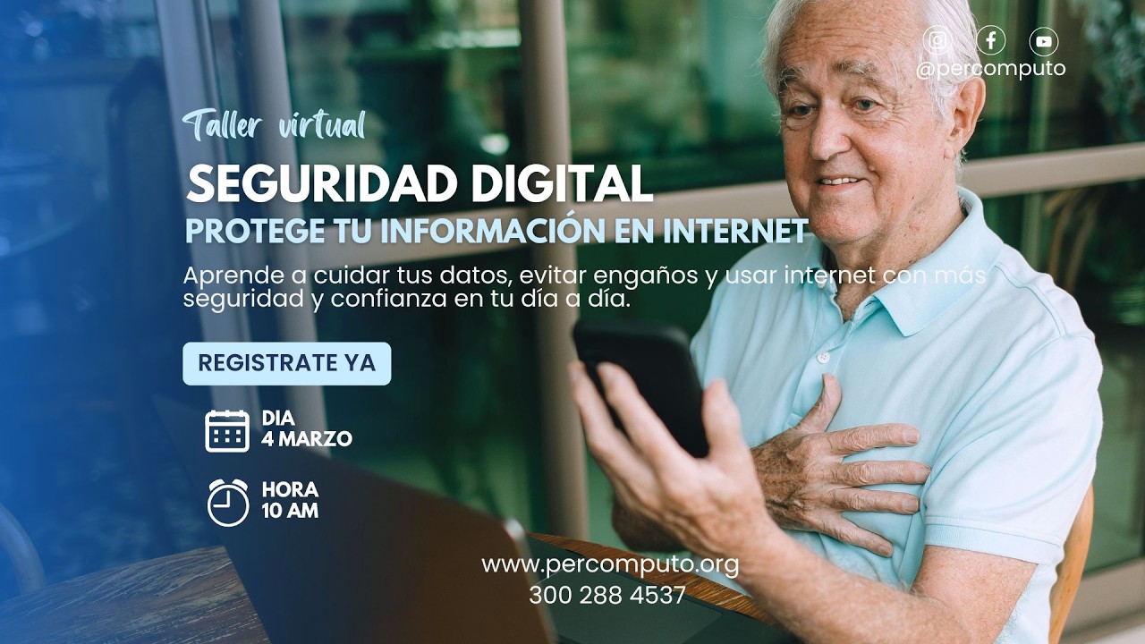 Taller Miércoles Digital: 𝐒𝐄𝐆𝐔𝐑𝐈𝐃𝐀𝐃 𝐃𝐈𝐆𝐈𝐓𝐀𝐋