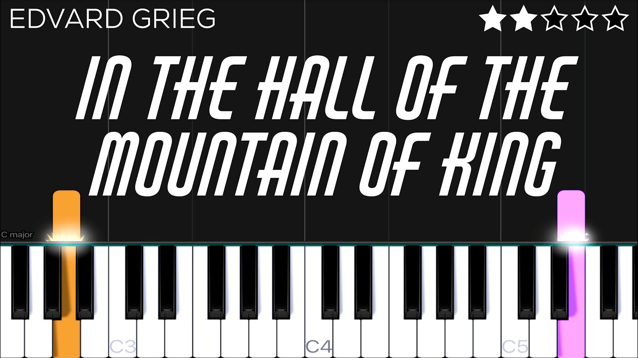Grieg - In The Hall of the Mountain King | EASY Piano Tutorial