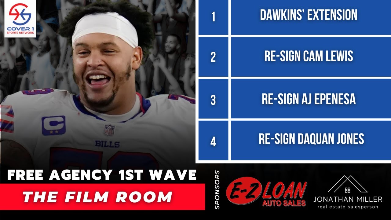 Bills Free Agency Frenzy: Dawkins, Lewis and Epenesa return! | Film Room