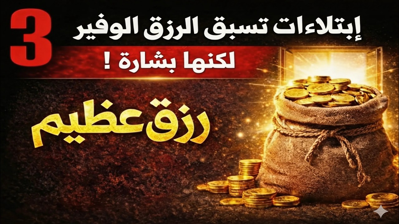 إذا عشت هذه الابتلاءات الثلاثة فاستعد للفرج الكبير!ابتلاءات مؤلمة… لكنها بشارة رزق عظيم!
