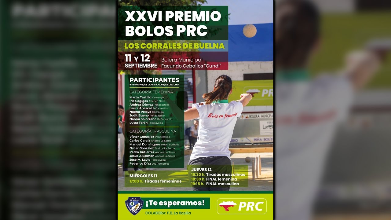 XXVI Premio Bolos PRC 2024 | desde la bolera Facundo Ceballos 