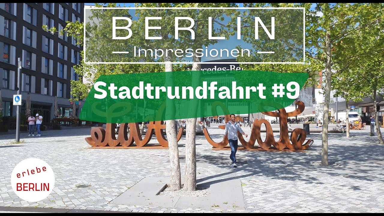 [4K] Berlin Stadtrundfahrt #9 - East Side Gallery - Karl-Marx-Allee - Alexanderplatz
