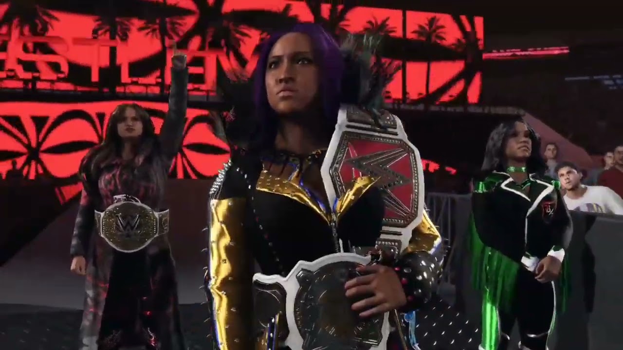 The Lightning Bloodline Entrance in WWE2K23: Female Version..