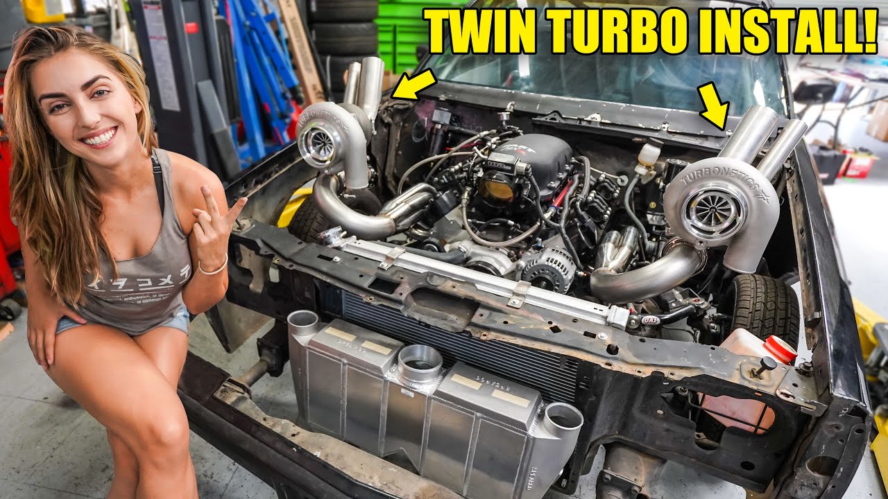 WE TWIN TURBO'D MY LS SWAPPED 6.0L GBODY! *DUMPED OUT THE HOOD*