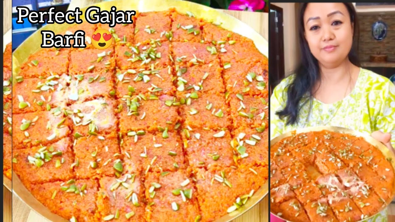 Gajar ki Barfi recipe 😍ना घिसना ❌ ना चाशनी ❌ ना मावा ❌गाजर की बर्फी सबसे आसान! 🥕🔥
