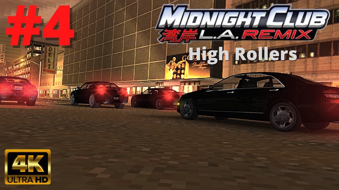 Midnight Club: L.A. Remix [4K60][PSP] - Part 4 - High Rollers (Los Angeles)