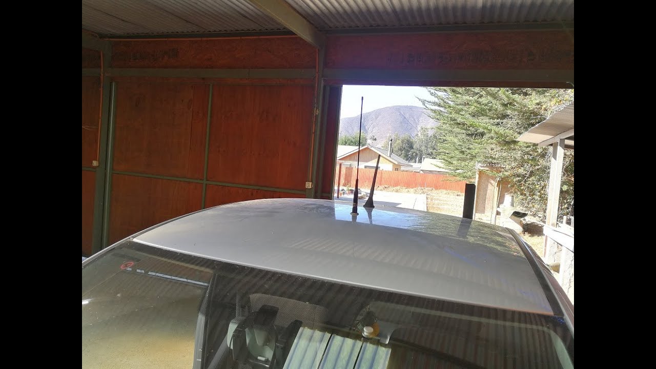 #0386 Antena movil dual banda, UHF VHF, instalacion correcta en automovil, recomendaciones, XQ2CG