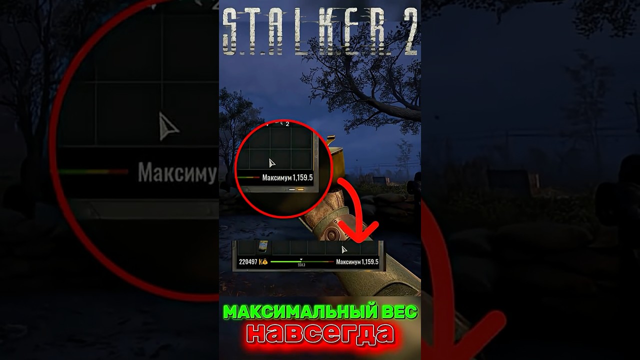 СЕКРЕТ УВЕЛИЧЕНИЯ ВЕСА STALKER 2  #stalker2 #stalker #рекомендации #рек #реки #гайд #игра #shorts