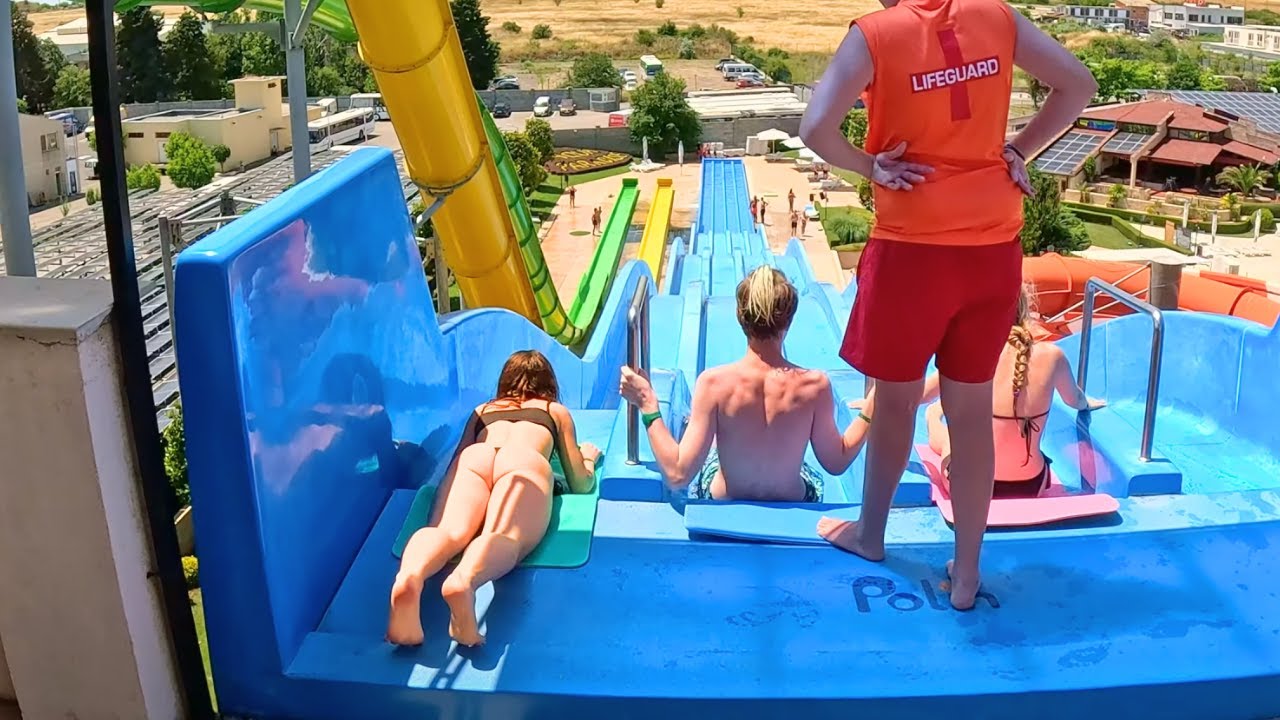 POV: CRAZIEST Waterslide at Aquapark Nessebar Waterpark | Crazy Race Waterslide