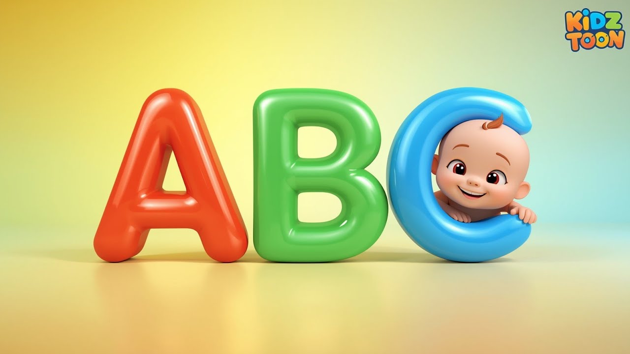 Learn ABCD with Fun 😍 | Alphabet Song for Kids | 3D Cartoon | Kidz Toon