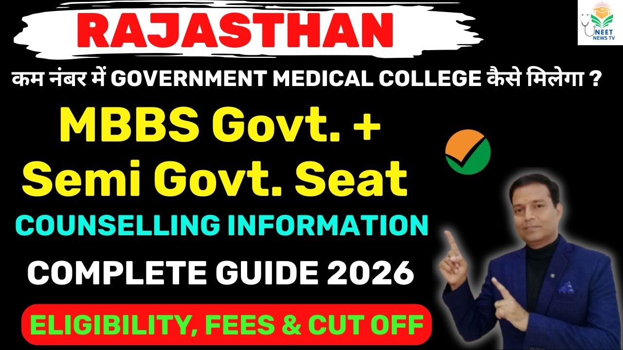 Rajasthan Semi-Govt MBBS 2026: Full Process, Fees & Top Colleges | Rajasthan Govt. Payment Seat MBBS