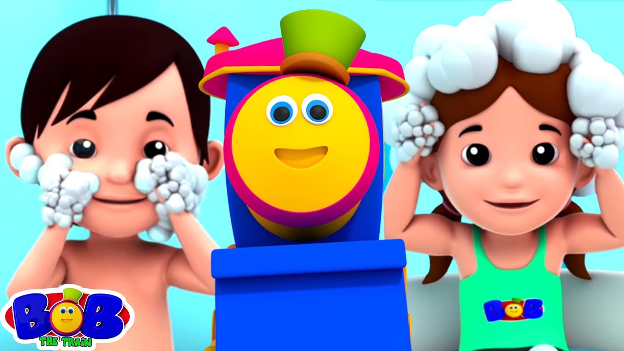 Baby Bath Song + More Nursery Rhymes & Cartoon Videos by Bob The Train