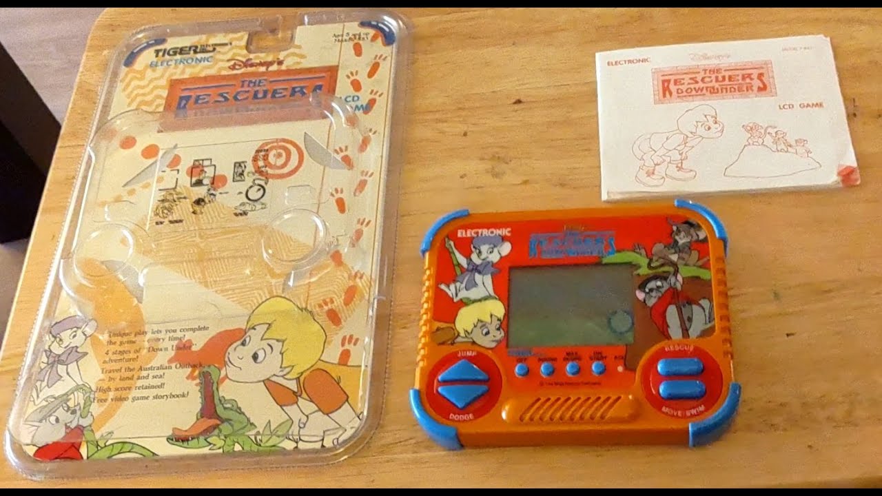 The Rescuers From Down Under Tiger Electronics Handheld LCD Game (Full Game)